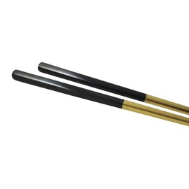 heimzeit Metal Chopsticks Made of Stainless Steel, Black-Gold, 5 Pairs of Chopsticks in a Stylish Design, Chopsticks Reusablee