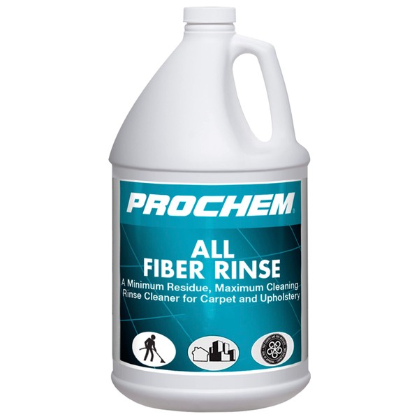 Prochem All Fiber Rinse Concentrate Professional Solution for Carpet and Upholstery, Use After Cleaning, Leaves Fibers Bright and Soft to Touch, 1 Gal. (B109-1m)