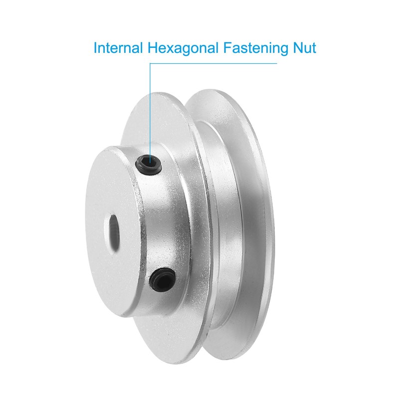PATIKIL V-Belt Pulley, 8mm Fixed Bore 40mm Outer Dia Single