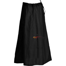 Third Eye Export Sari Petticoat Cotton Stitched Adjustable Waist Saree Underskirt Lining Skirt, Black, One Size