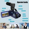 Rawiemy Video Camera Camcorder FHD 1080P 36MP YouTube Vlogging Camera