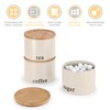 EHC Tea, Coffee, Sugar, Canister Set, Set of 3 Stackable
