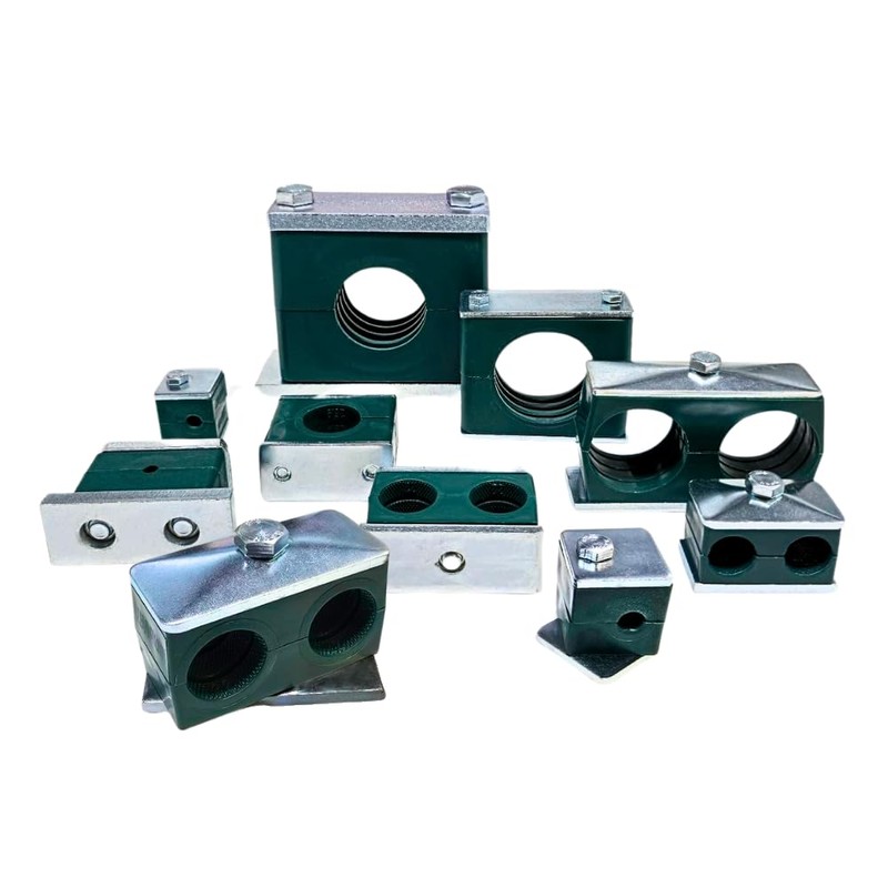 17.2mm, Group 2, Double Polypropylene Complete Hydraulic Tube/Pipe Clamp