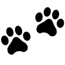 Sloane Paw Prints  Permanent Premium Vinyl Decal
