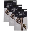 Gunze SB540 Women's Stockings, Sabrina, 3 Pairs Set, Black, Tighten
