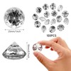 LYHLYA Pack of 100 Acrylic Diamond Gemstones, 25 mm Acrylic
