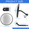 Truck Blind Spot Mirror,5.7" Large Arc HD Glass Convex Wide