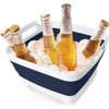 FOSJGO 2.4 Gal(9L) Collapsible Dish Basin with Drain Plug,Space Saving