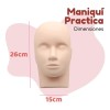 Kit Práctica Extension Pestañas Pinzas Maniquí Parche Lash F