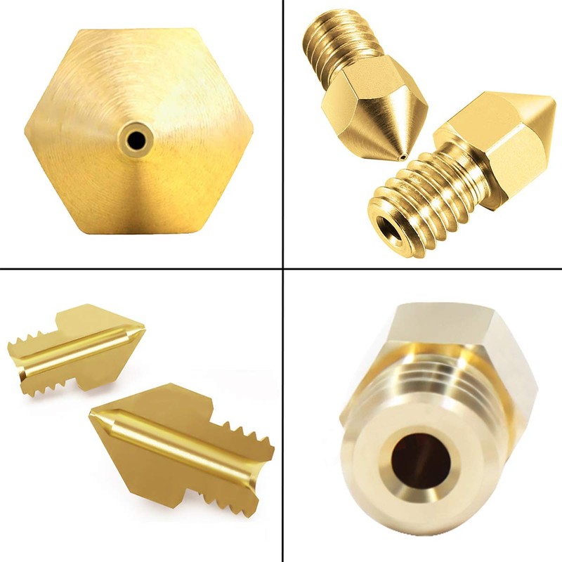 3D Printer Nozzles, MK8 Extruder, Nozzles for Makerbot Creality, CR-10,