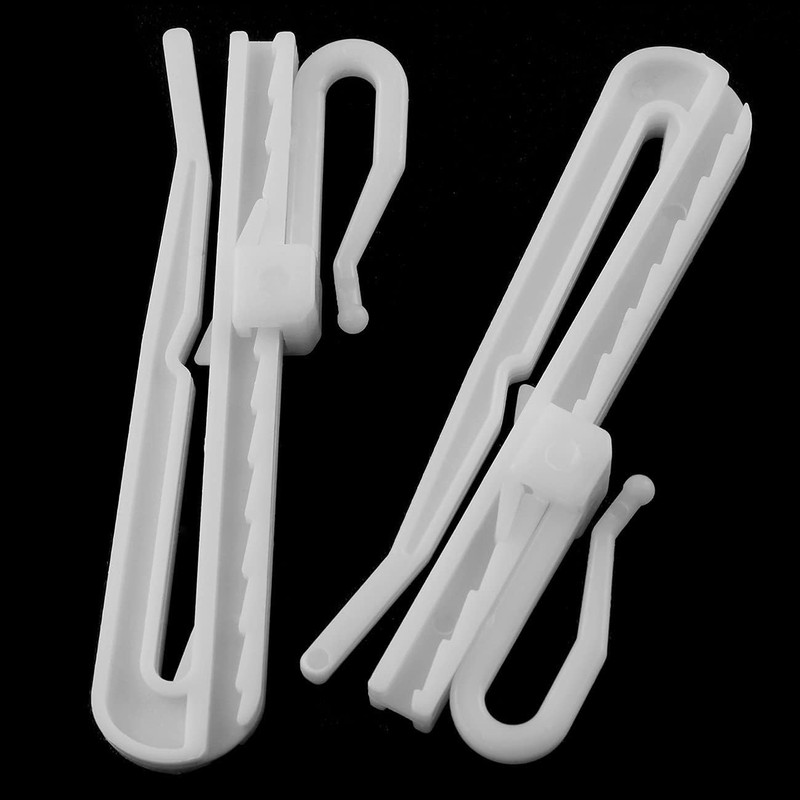 ZZLZX 20PCS Plastic Ratchet System Adjustable Pinch Pleated Curtain Drapery