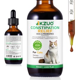 Bivinke Constipation Relief for Cat, Cat Laxative Constipation Relief, Cat Constipation Relief, Anti Diarrhea for Pet,100% Natural Cat Laxative with 6 Probiotics Cat Stool Softener - 2 fl oz (1 pcs)