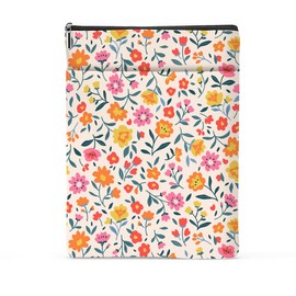 Book Sleeve Book Protector Book Pouch Book Lovers Gifts Bookish Gifts Book Cover with Zipper for Hardcover Paperback Washable Wildfloral Printed Gift Bag for Women Teacher Birthday, BookCover