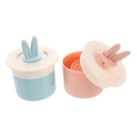 BIUDECO 2pcs Bunny Ear Foaming Dispenser for Skincare Cute Pink Facial Bubble Maker for Travel Home Foam Generator for Gentle Cleansing and Hydration