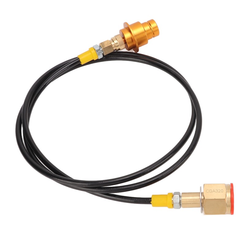 CO2 Tank Adapter Hose 60 Inch Brass ABS Soda Machine