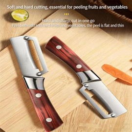2026 New Multifunctional Vegetable Peeler, Stainless Steel Fruit and Vegetable Peeler, Heavy Duty Peeler with Ergonomic Handle for Thick Skin, Sugarcane, Potato, Melon (2pcs)