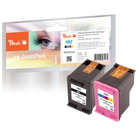 Peach H62 Spar Pack Druckköpfe (BK, C) ersetzt HP No. 62, N9J71AE für z.B. HP Envy 5640 e-All-in-One, HP OfficeJet 5744, HP Envy 7640 e-All-in-One, HP Envy 5644 e-All-in-One, HP Envy 5540