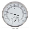 2 In-1 Stainless Steel Steam Room Sauna Room Thermometer Hygrometer