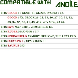 Hellcat Pro Holster Fits Sccy CPX-1 CPX-2 Gen 3 | Taurus GX4, Universal OWB Paddle Gun Holsters for P365 X Macro | M&P 9mm | Glock 17 19 X 43 MOS 44 45 48 | Ruger 57, Auto-Lock | Adjustable Tightness