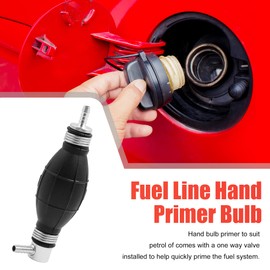 X AUTOHAUX 6mm 1/4" Bulb Type Fuel Line Hose Hand Primer Gasoline Petrol Pump
