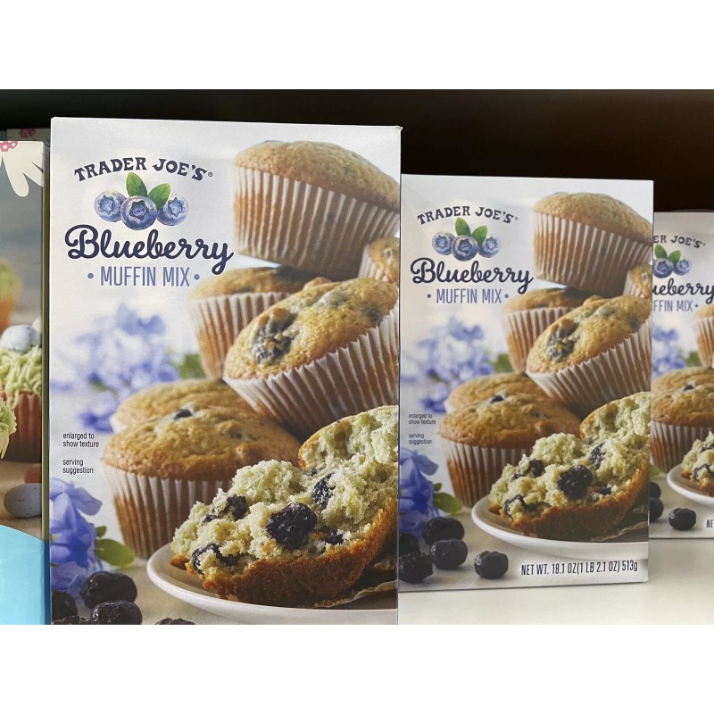 Trader Joe's 2 Packs Trader Joe's Blueberry Muffin Mix 18.1