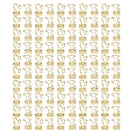 100Pcs Binder Clips Cute Animal Shaped Handle Sturdy Metal Multi Purpose Paper Clips for Documents Files Clothes