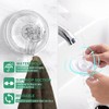 GlobaLink Suction Hooks, 4 Pack Clear Reusable Heavy Duty 3KG