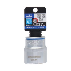 H & H 12.7 mm Square o-rumaitexisoketto 27 mm S4 – 27