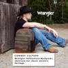 Wrangler Yellowstone Western-Style Backpack Coated Canvas Water Resistant Casual Daypack