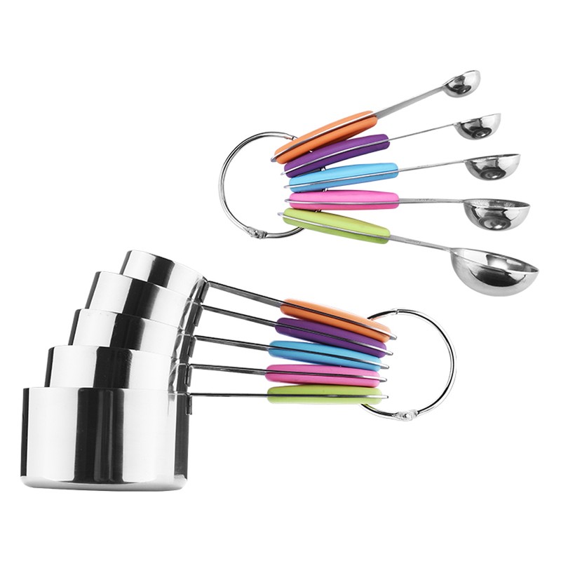 10Pcs Measuring Cups and Spoons Set Baking Cups and Spoons