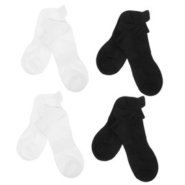 Ipetboom 4 Pairs Unisex Low-Cut Running Cotton Socks Comfortable Lightweight Breathable for Seasons for Sports and Casual Wear