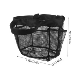 LABRIMP Large Capacity Quick Dry Shower Bag with Double Handles Portable Mesh Travel Toiletry Organizer for Women Multipocket Cosmetic Storage Tote for Beach Gym Camping and Everyday Use