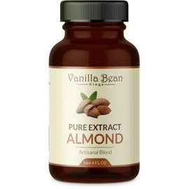 Pure Almond Extract for Baking and Flavoring - 4 OZ - Premium Quality Natural Flavors for Baked Goods, Desserts, & Cooking