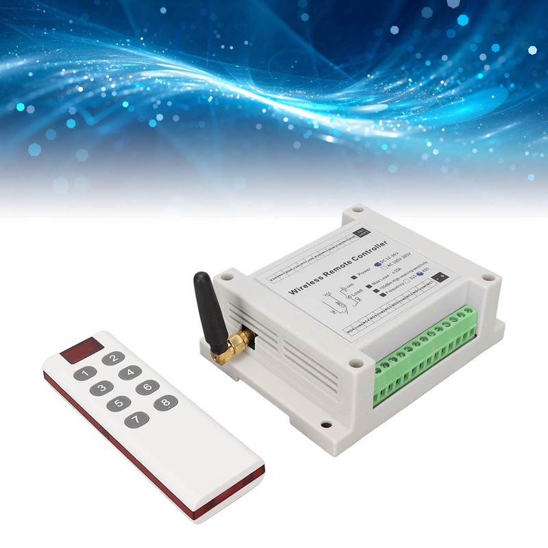 Zunate Relay Remote Switch DC12V 36V 8 Channel Radio Remote