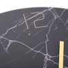 Wall Clock Nordic Decorative Marble Printing Mute Round Hanging Clock