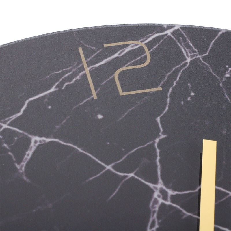 Wall Clock Nordic Decorative Marble Printing Mute Round Hanging Clock