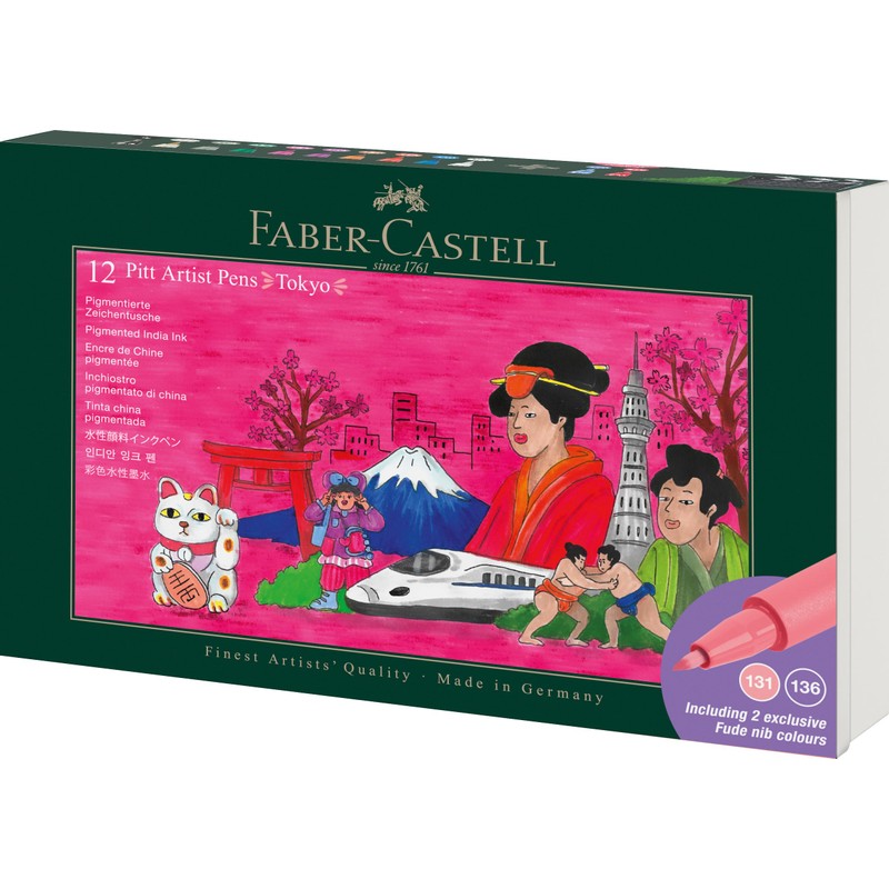 Faber-Castell 267183 - Set penne a inchiostro Pitt Artist Pen
