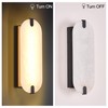 ZEROUNO 14.2 inch Alabaster Wall Sconces, Natural Marble Wall lamp,Dimmable