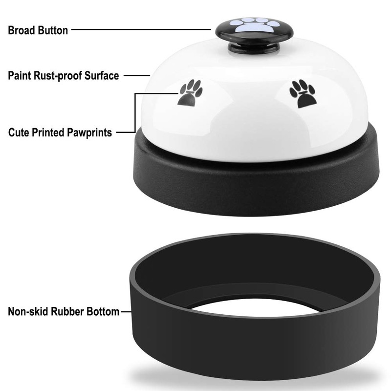 Comsmart Dog Training Bell, Set of 2 Dog Puppy Pet