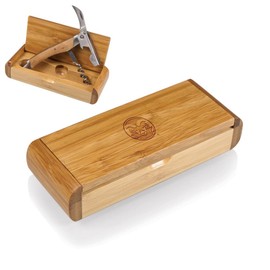 Legacy - A Picnic Time Brand Elan Deluxe Corkscrew in Bamboo Box Wine Accessories, One Size