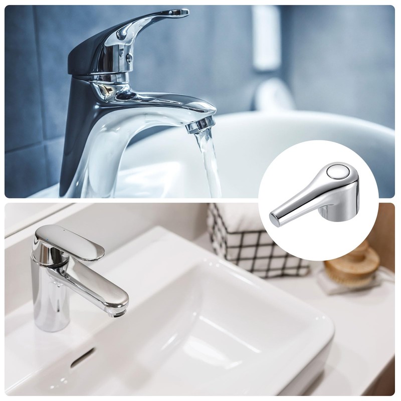 sourcing map Faucet Lever Handle,4Pcs 71 x 35mm Alloy Basin