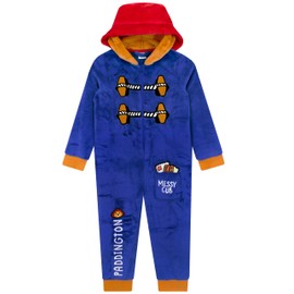 Paddington Bear Paddington Bear Boys Onesie | Hooded Kids Onesie | Boys All In One Pyjamas | Blue 4-5 Years