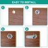 Uenhoy 4 Pack Tubular Cam Locks Keyed Alike 3/4 Inch,