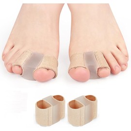 Fibre Toe Separators for Bunion Correction, Big Toe Straightener Elasticity Hammer Bunion toe Corrector Toe Spacers for Feet