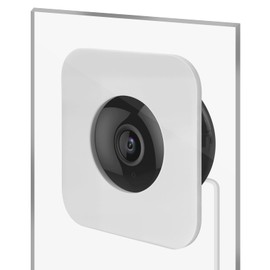 2 Pack Camera Window Mount Compatible with Yi Home Camera, Strong Adhesive Tape Holder No Drill Installation Required, Clear View for Indoor Security Monitoring