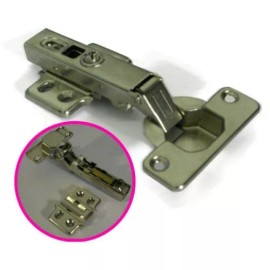 HnFshop Euro Brass Hydraulic soft close Full Overlay Hinge for Kitchen cabinet door