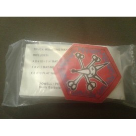 Powell Peralta NOS Vintage Powell Peralta RAT NUTS Skateboard Truck Mounting Hardware Set