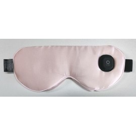 Ezona Silk Cordless Heated Eye Mask, Warm Eye Compress Mask for Dry Eyes, Washable Eye Heating Pad for Trave(Pink)