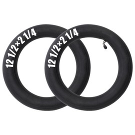 STYLEMAFIA 12 1/2 x 2 1/4 Inner Tubes (12.5 x 2.25) Two-Piece Set with Curved Angle Tilt LeverFor Pocket Bikes, Mini Bikes, Gas Scooters, Electric Scooters, Mobility Scooters