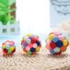 HEEPDD Colorful Cat Balls, Handmade Plush Bouncy Ball with Catnip